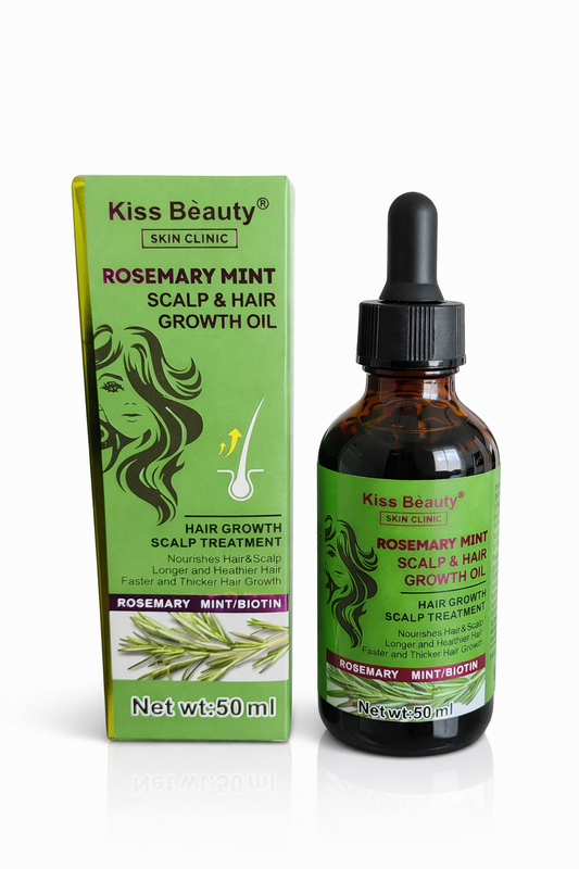 Kiss-Beauty Rosemary Mint Scalp & Hair Growth Oil 50ml