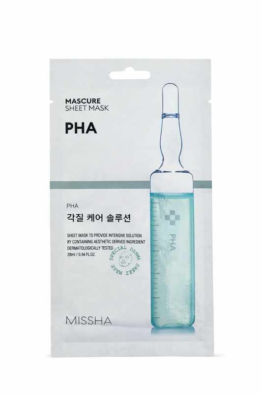 MISSHA PHA Sheet Mask – Exfoliating & Hydrating Mask (28 ml)