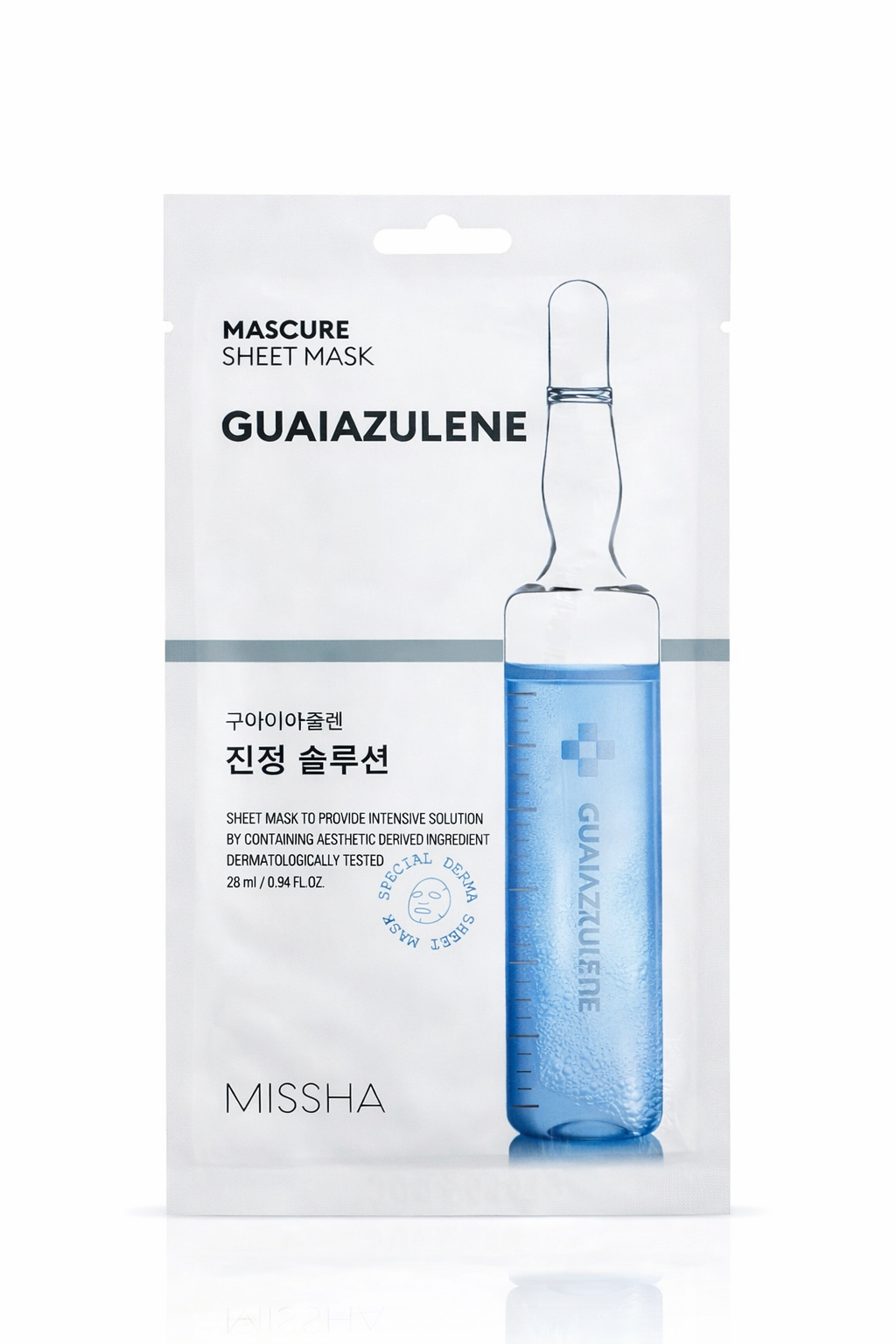 MISSHA Guaiazulene Sheet Mask – Kalmerend & Hydraterend Masker (28 ml)