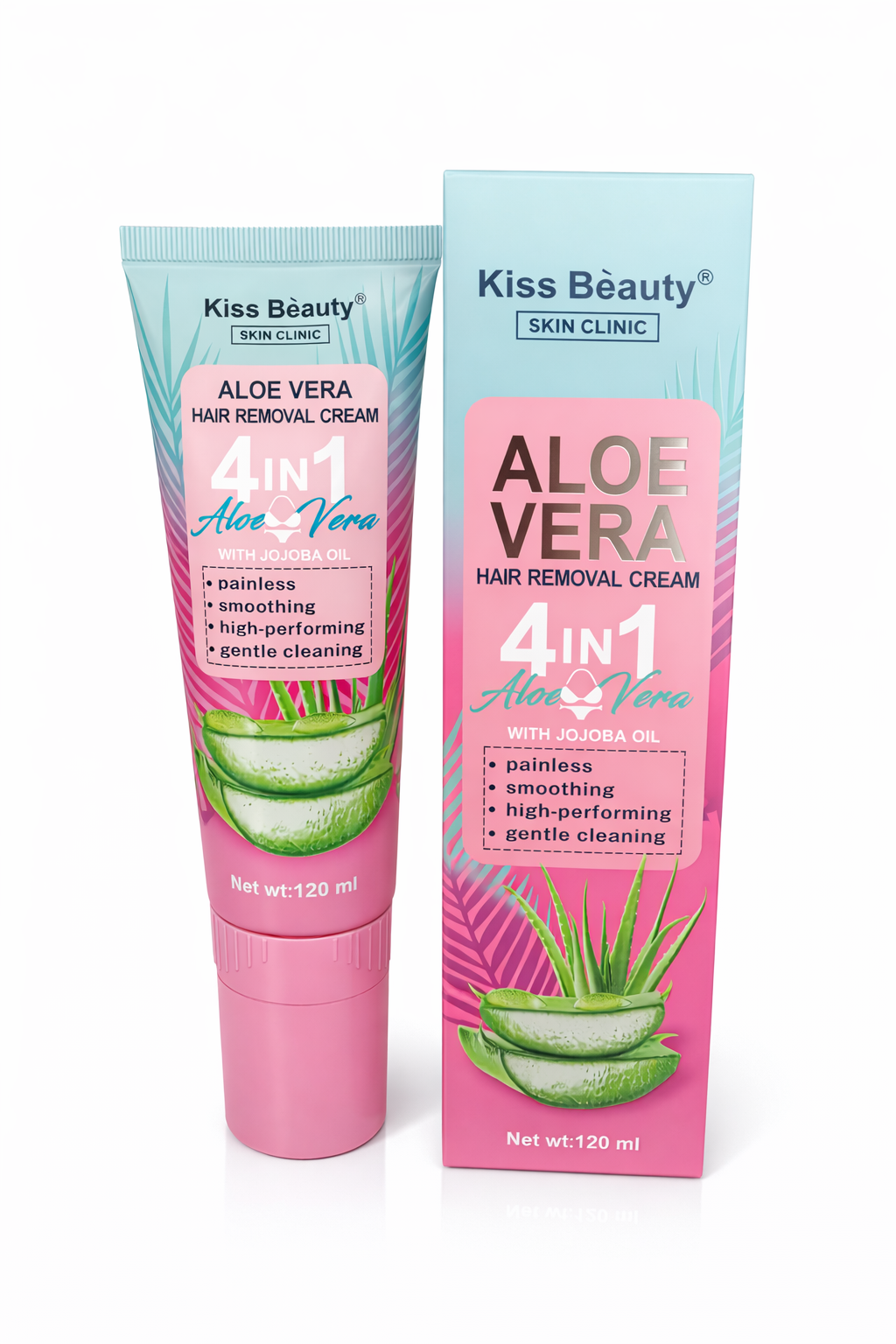 Kiss Beauty Aloe Vera Hair Removal Cream – 4 in 1 (120 ml)