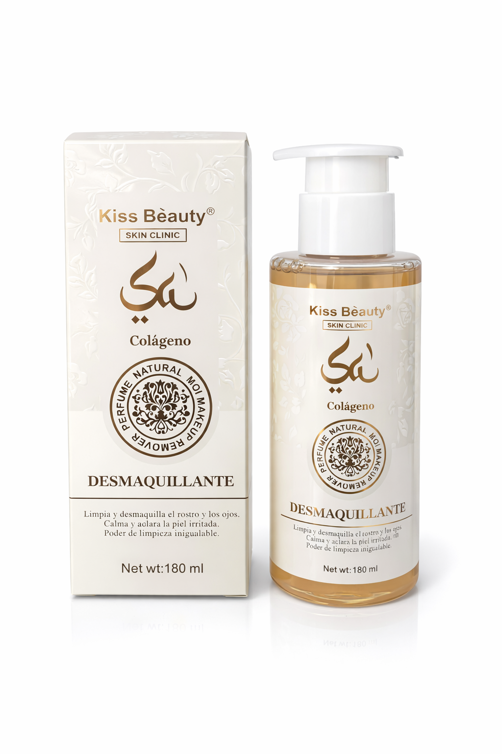 Kiss Beauty Collagen Make-up Remover – Esencia Árabe (180 ml)