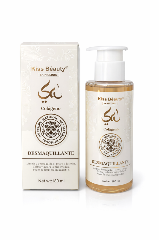 Kiss Beauty Collagen Make-up Remover – Esencia Árabe (180 ml)